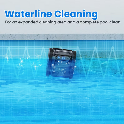 AvoraWave Wireless AI Robotic Pool Cleaner, Pool Vacuum for In/Above Ground Pools, Wall & Waterline Cleaning,  6 hour Battery Life